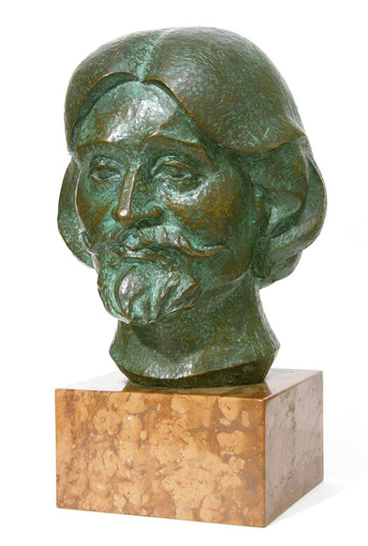 Rostás Zoltán, 1978, bronz, öntött, 33 cm