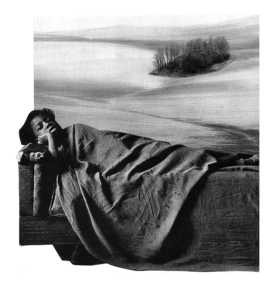 Relax, 1980., papír, kollázs, 190 x 180 mm