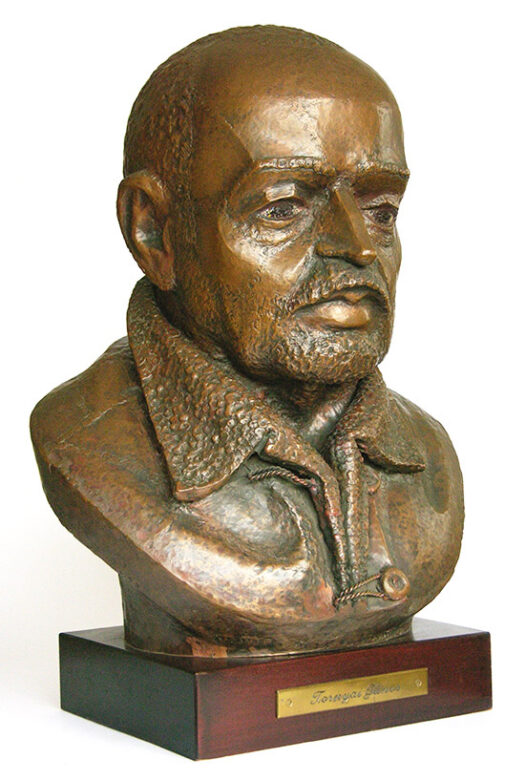 Tornyai János, 1987., vörösrézlemez, 53 cm