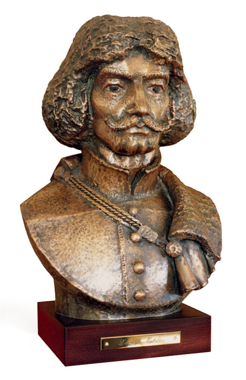 Zrínyi Miklós, 1988., vörösrézlemez, 50 cm