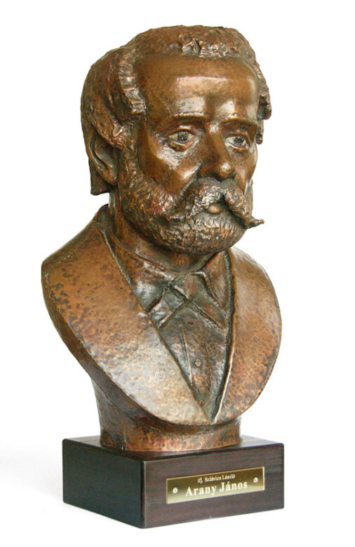 Arany János, 1988., vörösrézlemez, 54 cm