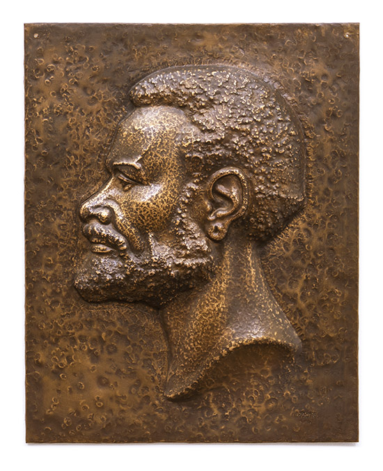 Papua male, Miklouho-Maklaj (Миклухо-Маклай) on the basis of drawings, 1979., copper plate, emboss, handmade, 44,5 x 35,5 cm