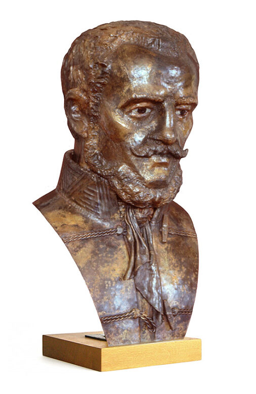 Görgei Artúr, 1989., vörösrézlemez, 65 cm