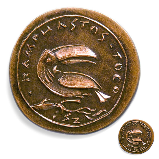 Toucan, 1982., copper, struck, 28 mm