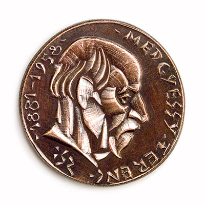 Ferenc Medgyessy, 1984., copper, struck, 40 mm