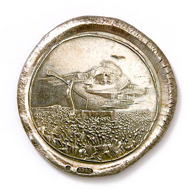 Hungarian Great Plain, 1985., silver, struck, 45 mm