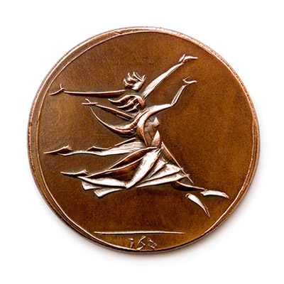 Balet, 1985., copper, struck, 40 mm