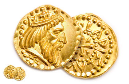 Saint Ladislas, obverse - reverse, 1991., gold, struck, 21 mm