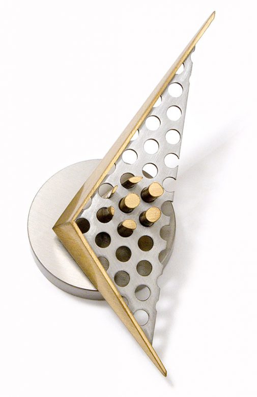 Navigare necesse est, 1994., steel, iron, brass, assembled, 120 x 70 x 40 mm