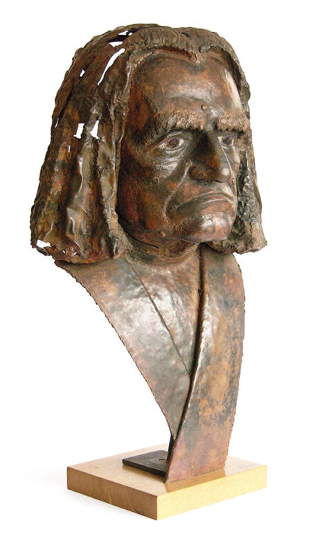 Liszt Ferenc, 1989., vörösrézlemez, 65 cm