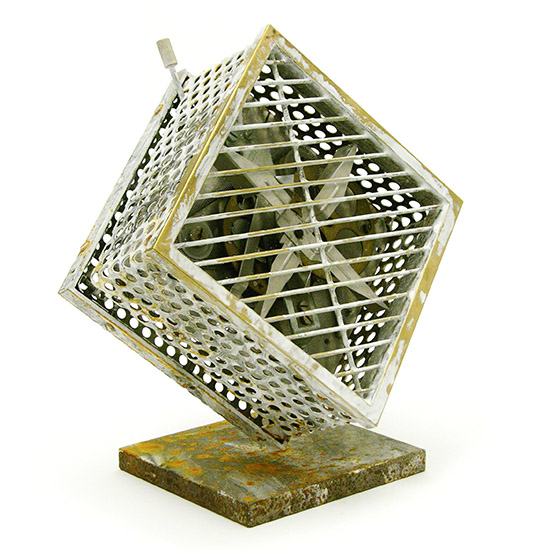 Untitled, 2005., iron, brass &c., assembled, 21 x 20 x 14 cm