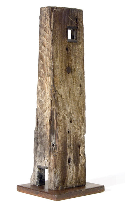 Hol vagy királylány?, 2008., fa, vegyes technika, 33,5 cm