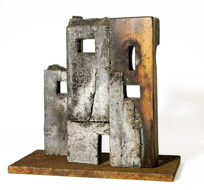 The Castle - Hommage à Franz Kafka, 2008., wood, mixed media, 24 cm