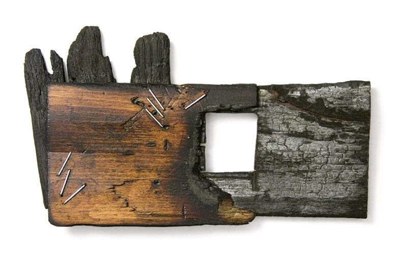 Röjtök, 2008., fa, vegyes technika, 90 x 150 mm
