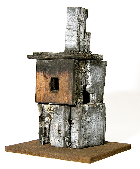 House of the Rising Sun, 2008., wood, mixed media, 29 cm