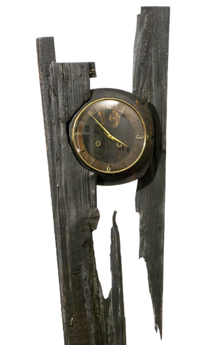 Quarter, 2009., wood, iron, clock &c., mixed media, 207 cm
