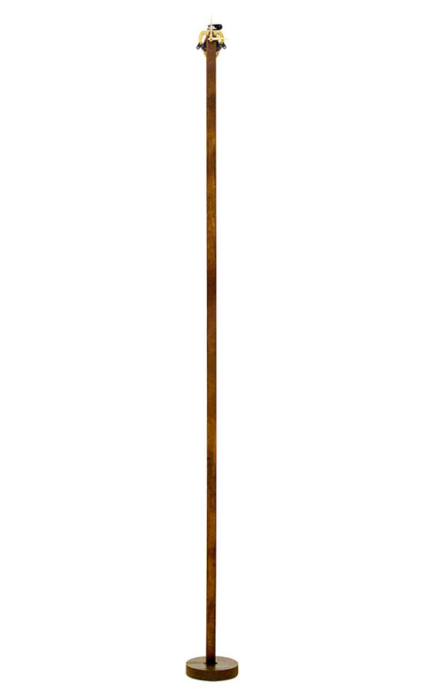 Last hour, 2010., iron, clock, 203 cm