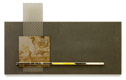 Relief C., 2011., wood, iron, mixed media, 38 x 61,5 cm