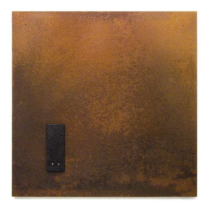 Relief XCII., 2011., wood, iron, mixed media, 80 x 80 cm