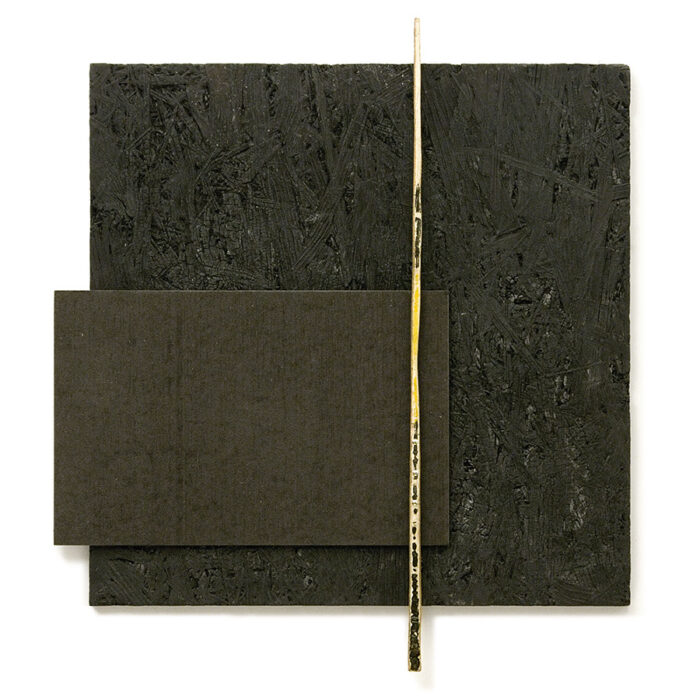 Relief XCVIII., 2011., wood, mixed media, 46 x 41 cm