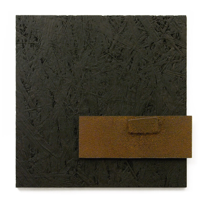Relief XCVII., 2011., wood, iron, mixed media, 38,5 x 40 cm