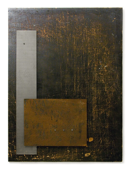 Dombormű XC., 2011., fa, vas, vegyes technika, 105 x 74,5 cm