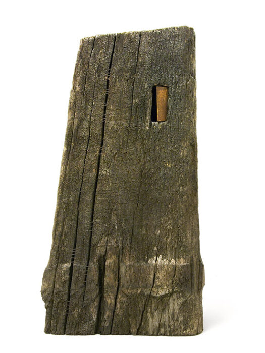 Erőd, 2011., fa, vas, vegyes technika, 40 cm