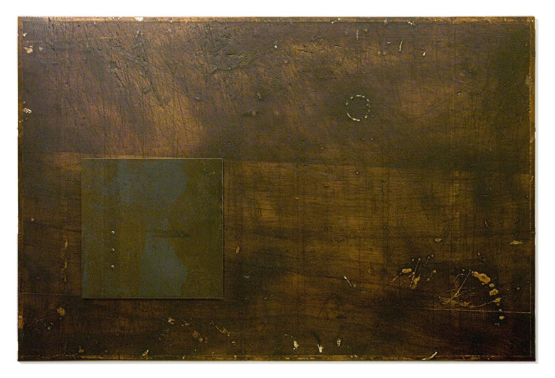 Dombormű CXII., 2012., fa, vas, vegyes  technika 100 x 150 cm