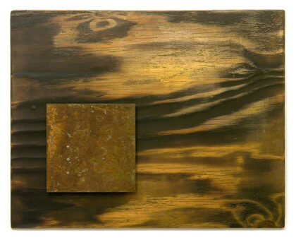 Relief CXIV., 2012., wood, iron, mixed media, 50 x 62 cm