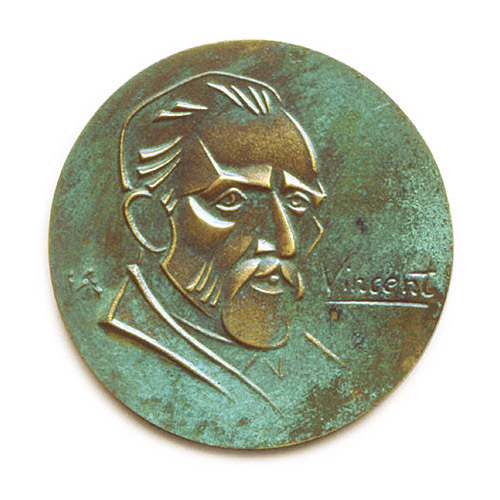 Hommage à Vincent van Gogh, 1993., bronze, cast, 100 mm