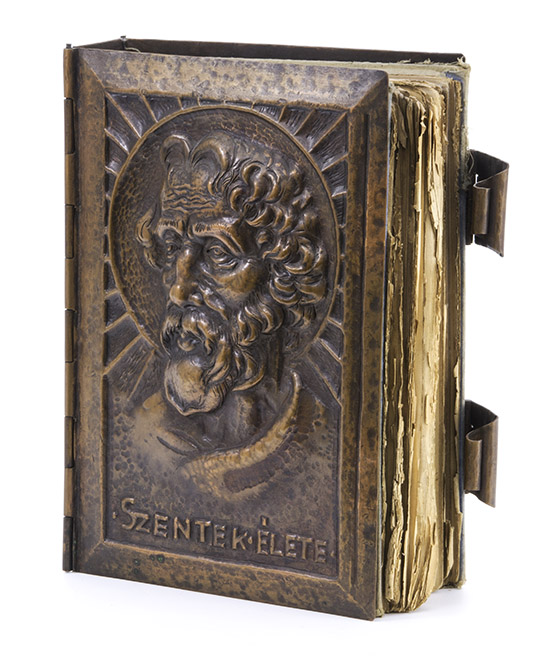Life of Saints - Book cover, 1980., copper plate, emboss, handmade, 235 x 170 x 50 mm