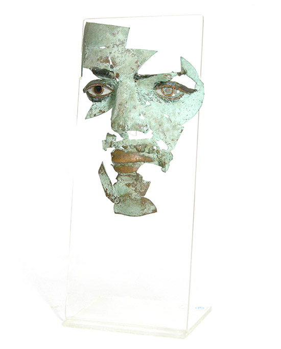 Hommage à Freddie Mercury, 1992., copper plate, fire enamel, 34 cm