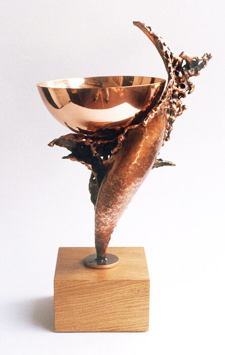 Trophy, 1982., copper, 40 x 23 x 16 cm