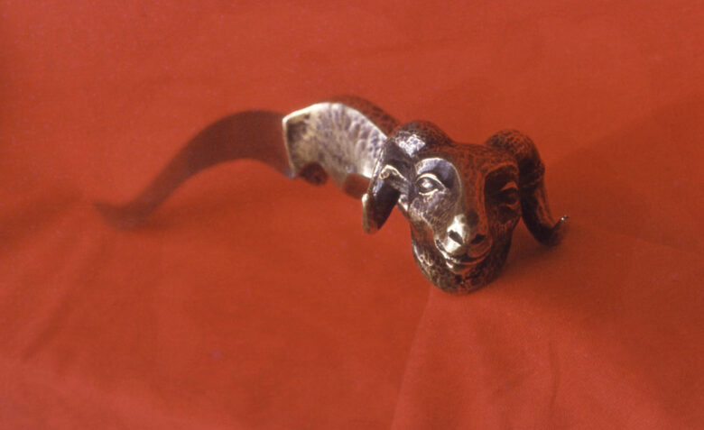 Dagger, 1982., steel, bronze, cast, wax loss, 540 x 52 mm