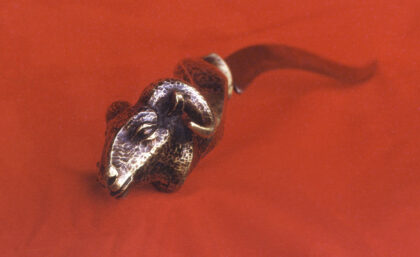 Dagger, 1982., steel, bronze, cast, wax loss, 540 x 52 mm