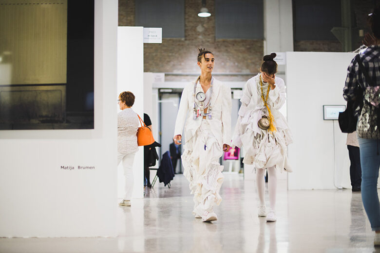 Art Market Budapest 2018., Murakami Patrick, László Emese, fotó: Kakas Mihály