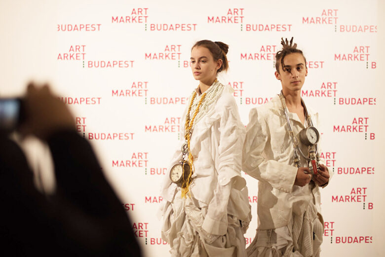 Art Market Budapest 2018., László Emese, Murakami Patrick, fotó: Kakas Mihály