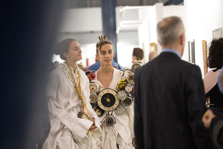 Art Market Budapest 2018., László Emese, Murakami Patrick, fotó: Kakas Mihály