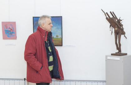 Szlávicstól Szlávicsig - idősebb és ifjabb Szlávics László kiállítása a Szolnoki Galériában, fotó: Simon Ferenc Kálmán