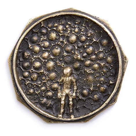 Idegen bolygón, 1981., bronz, öntött, 95 mm