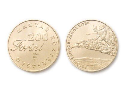 Children’s Literature – JANOS VITEZ non-ferrous collector coin, 2001, 29.2 mm, issuer: Hungarian National Bank