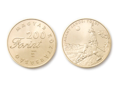 Children’s Literature – TOLDI non-ferrous collector coin, 2001, 29.2 mm, issuer: Hungarian National Bank