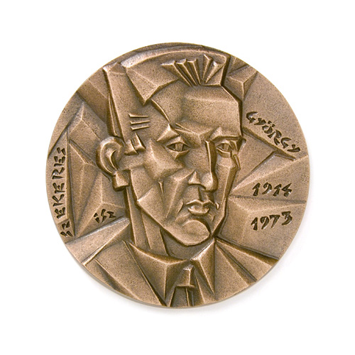 György Szekeres Translation Award, 2014, bronze, cast, 110 mm, Founder: Vera Szekeres-Varsa, Donor: Széchenyi Academy of Literature and Art