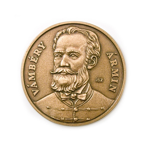 Ármin Vámbéry, commemorative medal, specimen, 2012., bronze, cast, 105 mm