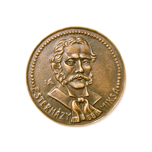 Esterházy Miksa - díj, 1995., bronz, öntött, 100 mm, Országos Testnevelési és Sporthivatal