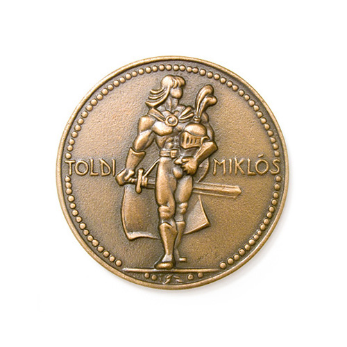 Miklós Toldi Award, 1995, bronze, cast, 100 mm
